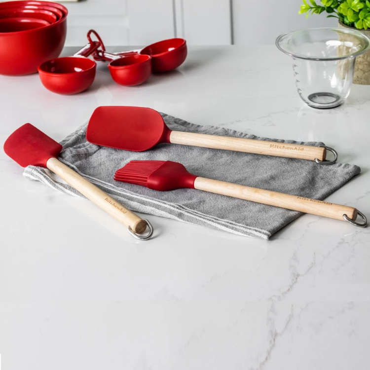 Akcesoria silikonowe do pieczenia KitchenAid 3szt Coreline Birch KQR751OHE